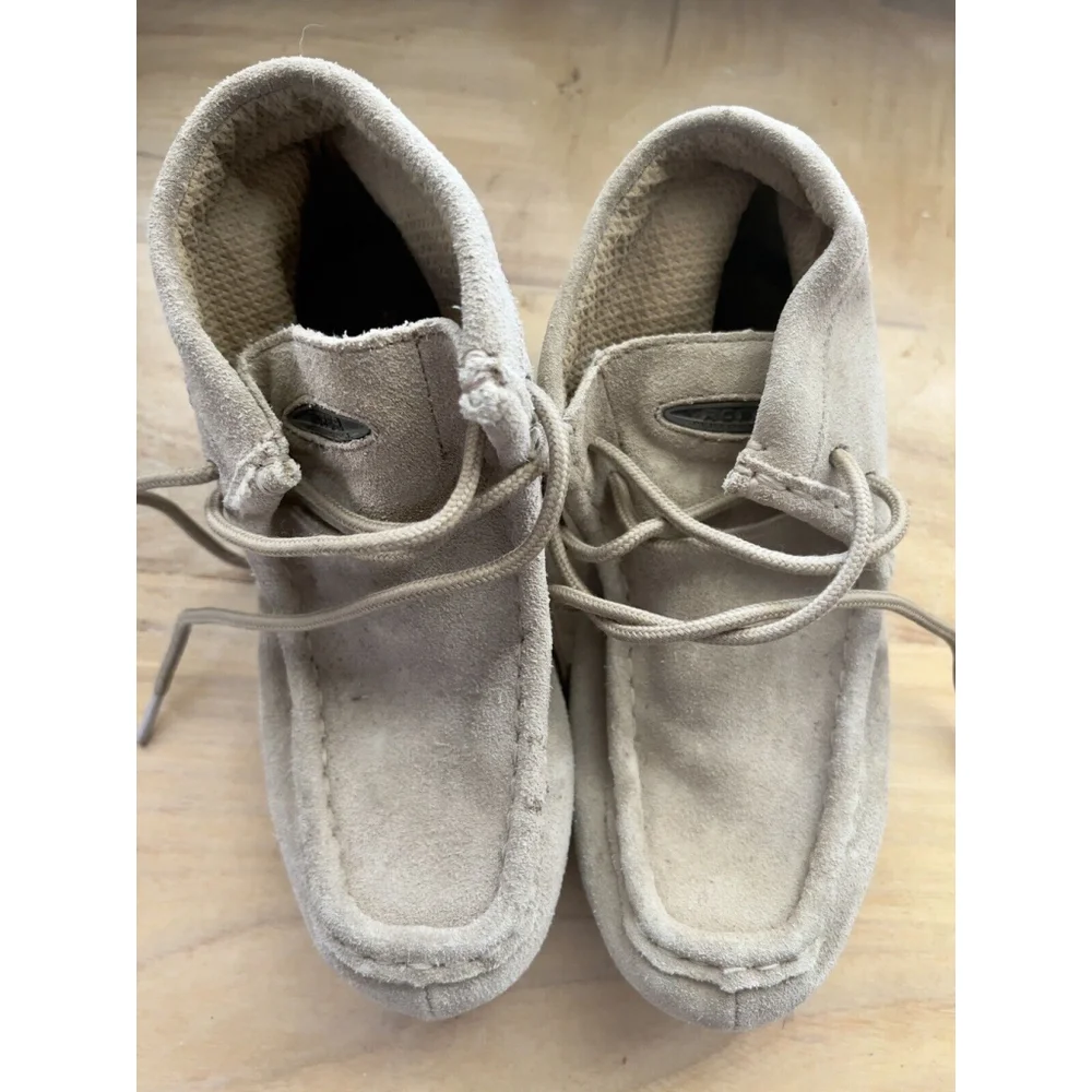 Roper Youth Sand Suede Gum Sole Chukkas Western Cowboy Moccasins Size 1